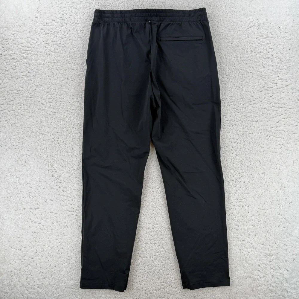 Uniqlo Jogger Pants Mens XL Black Woven Elastic Waist Zip Pocket Lightweight Gym
